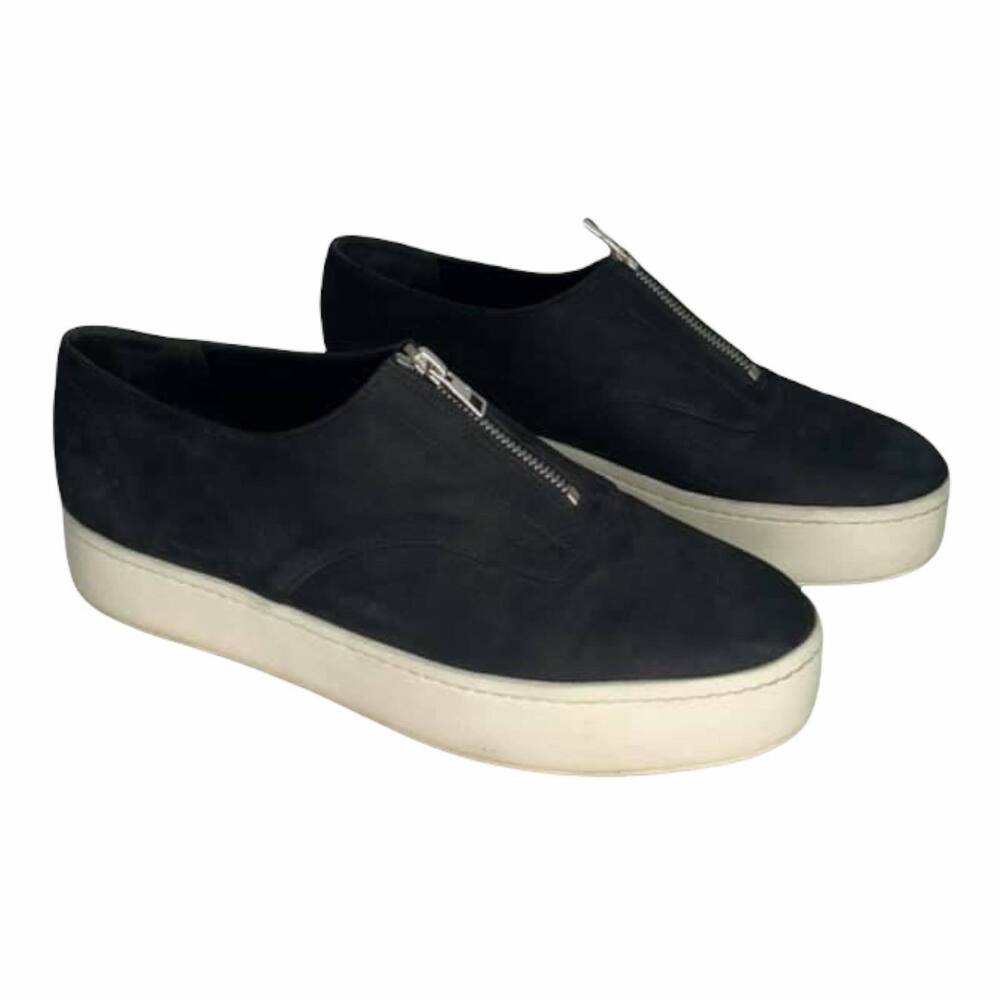 Vince.‎ Warner Zip-Front Platform Sneaker Black 9.5